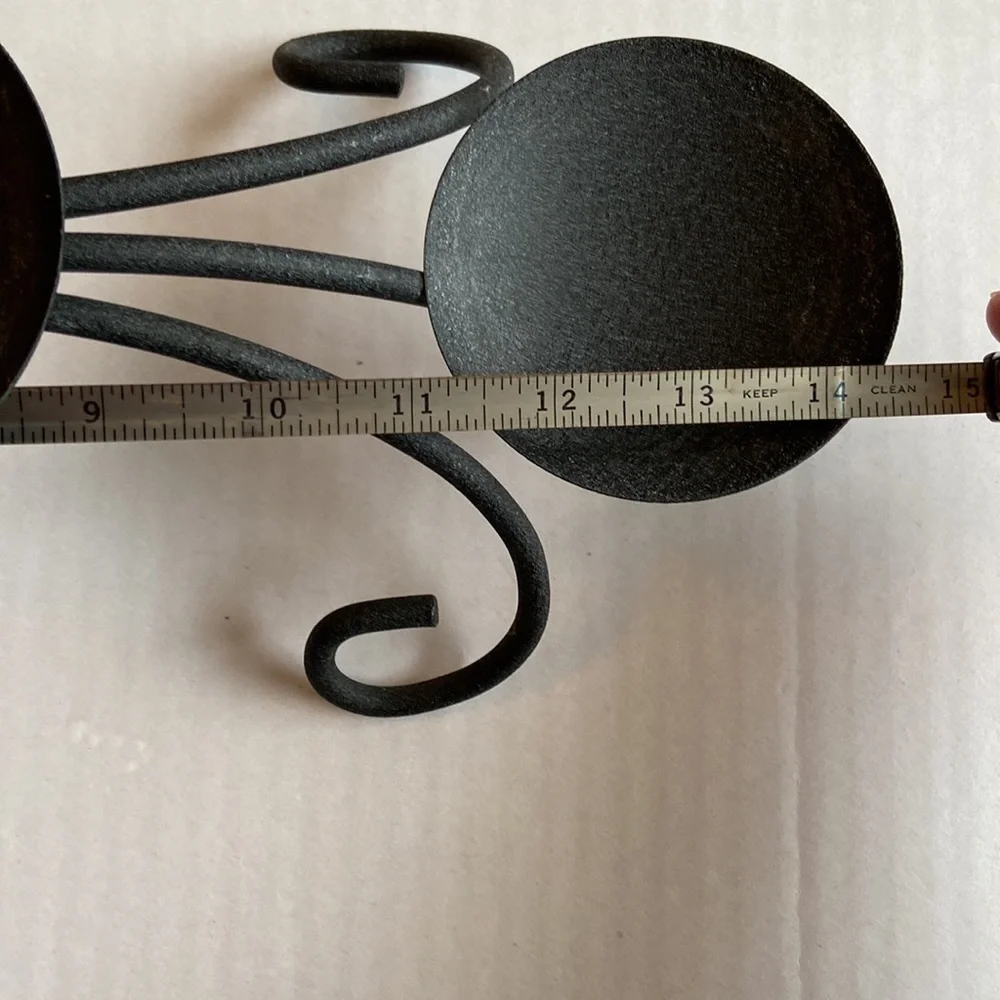 Black Iron Candle Holder